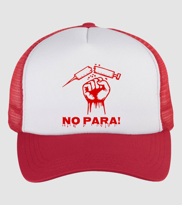 No para minta fehér/piros pólón