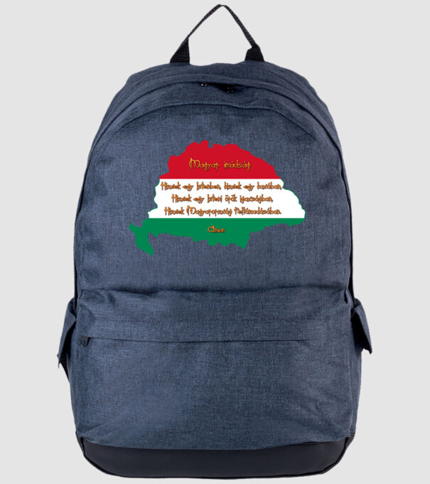 Magyar imádság minta farmerkék pólón
