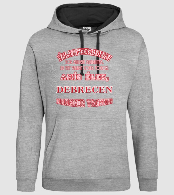 Debrecen drukker minta szürke pólón