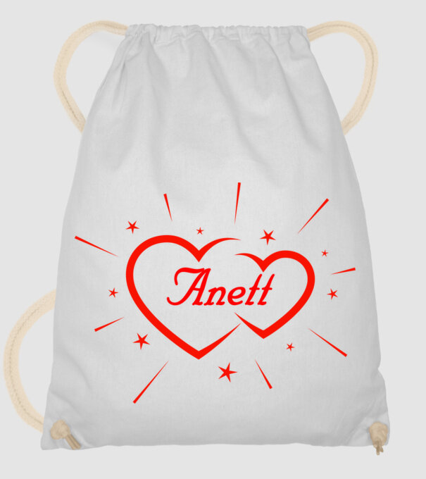 Anett minta fehér pólón