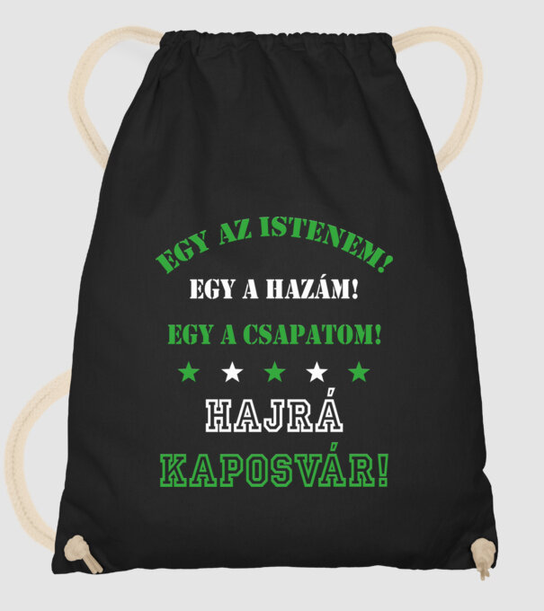 Kaposvári drukker minta fekete pólón