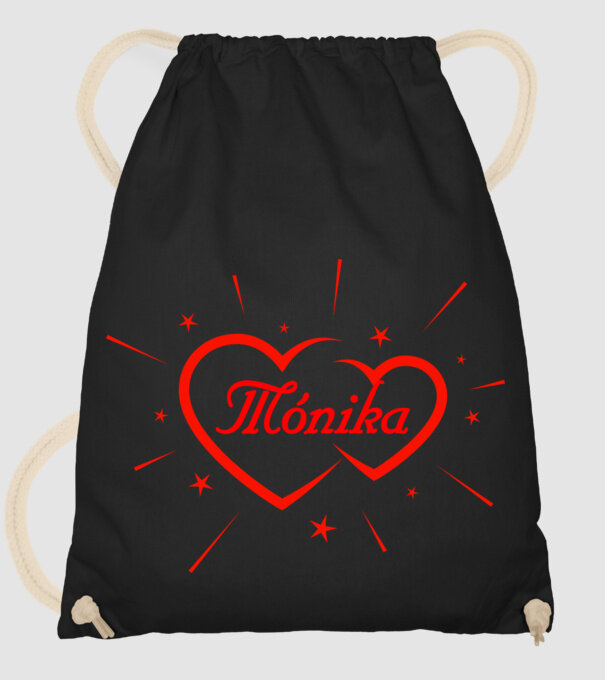 Mónika minta fekete pólón