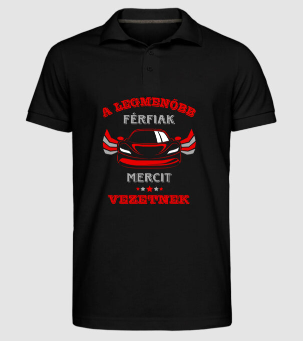 Merci minta fekete pólón