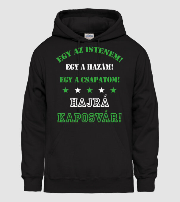 Kaposvári drukker minta fekete pólón