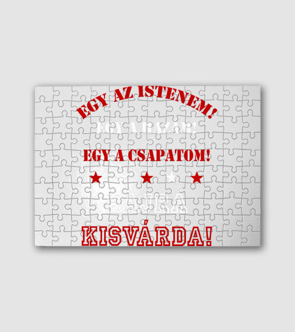 Kisvárdai drukker minta fehér pólón