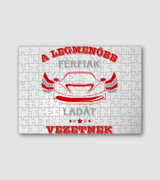 Legmenőbb férfiak lada minta fehér pólón