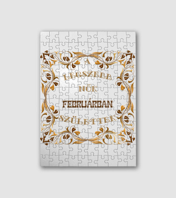 Legszebb nők február minta fehér pólón