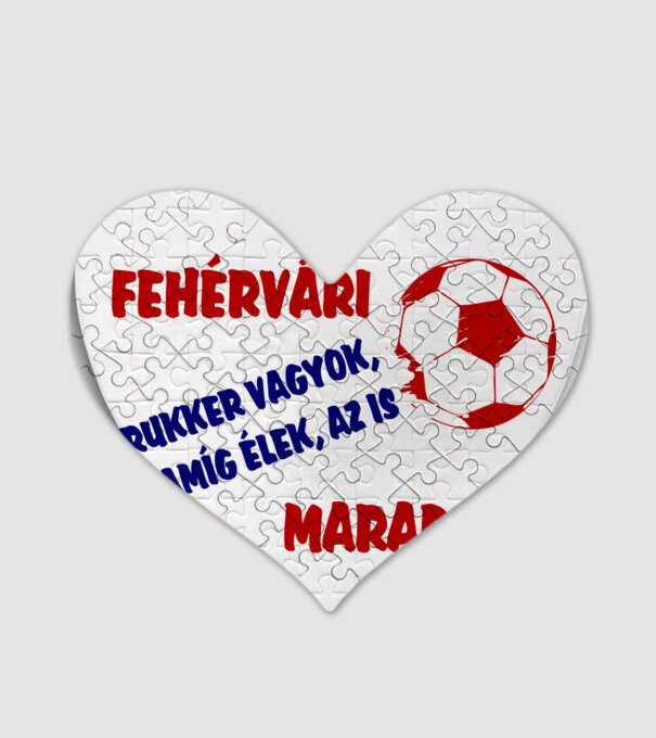 Fehérvári drukker minta fehér pólón