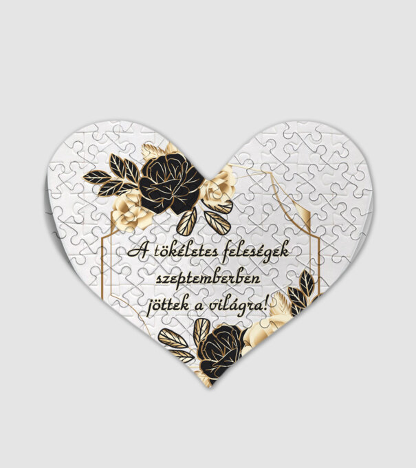 Születésnap feleség szeptember minta fehér pólón