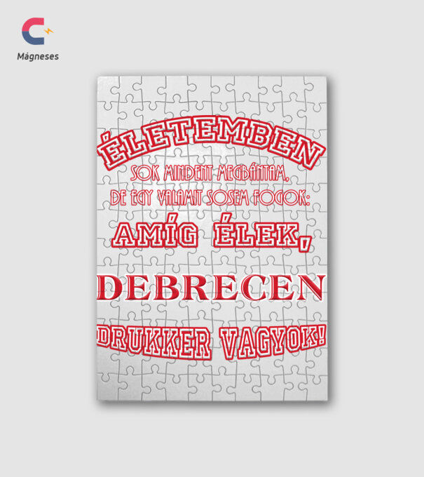 Debrecen drukker minta fehér pólón