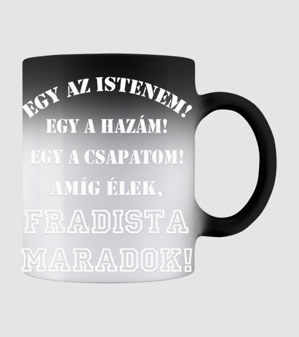 Fradista minta fekete pólón