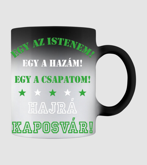 Kaposvári drukker minta fekete pólón