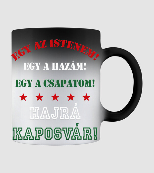 Kaposvári drukker minta fekete pólón