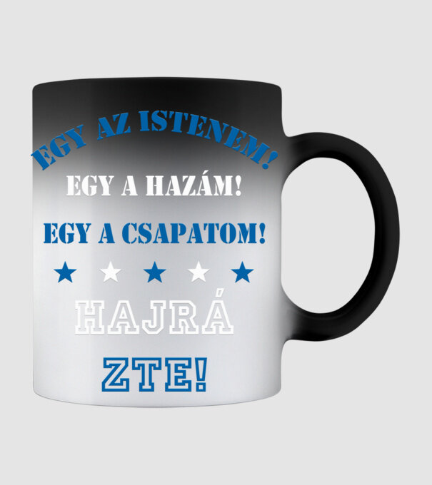 ZTE minta fekete pólón