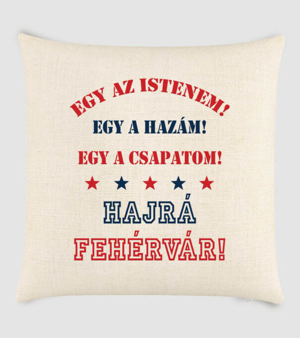 Fehérvári drukker minta homokszín pólón