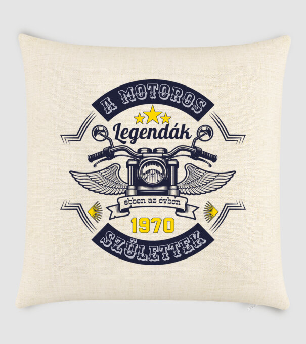 Motoros legendák 1970 minta homokszín pólón