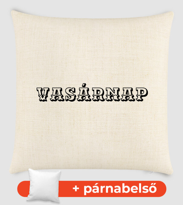 Vasárnap minta homokszín pólón