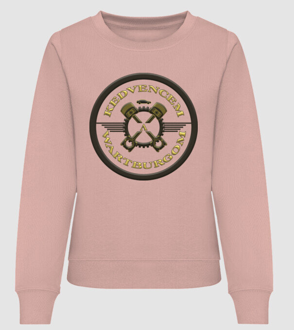 Kedvencem a wartburgom minta dusty pink pólón