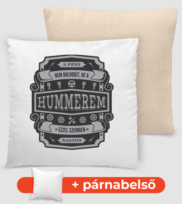 Boldogság a Hummerem minta homokszín pólón