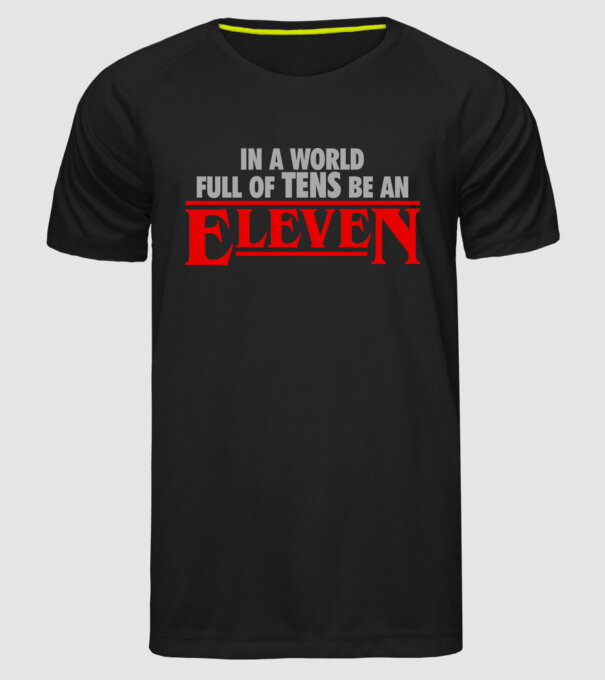 Be an Eleven 02 minta fekete pólón