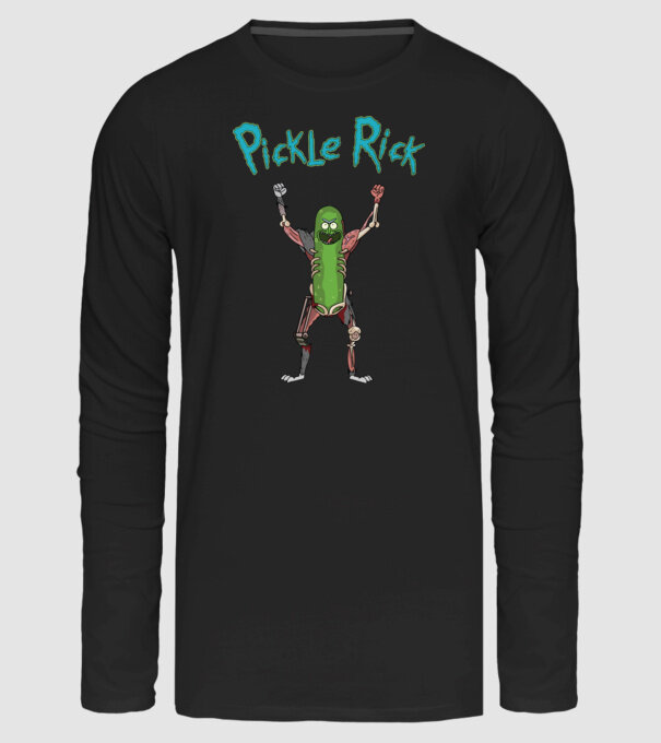 Pickle Rick! v2 minta fekete pólón