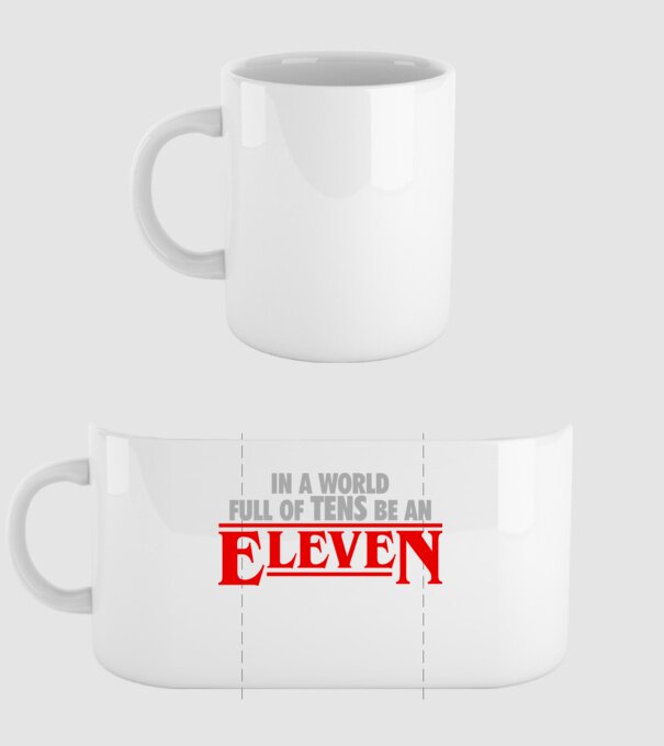 Be an Eleven 02 minta fehér pólón