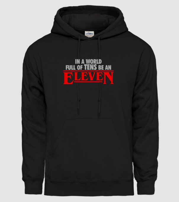 Be an Eleven 02 minta fekete pólón