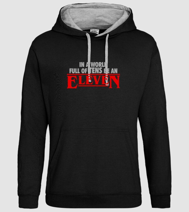 Be an Eleven 02 minta fekete pólón