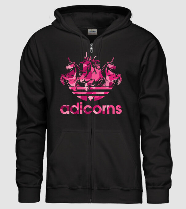 adidas unikornis minta fekete pólón