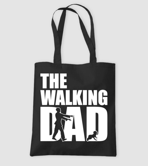 The Walking Dad - The Walking dead minta fekete pólón