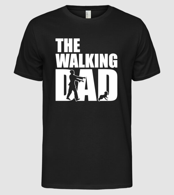 The Walking Dad - The Walking dead minta fekete pólón