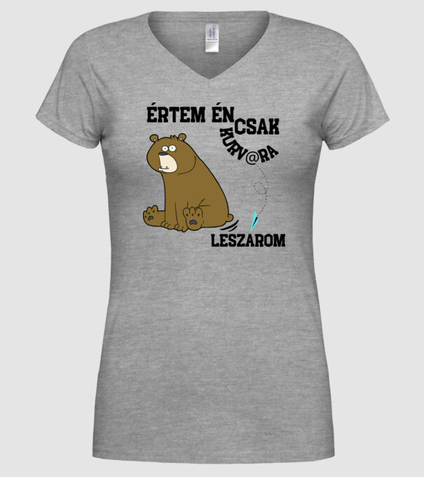 Értem én csak kurv@ra leszarom minta szürke pólón