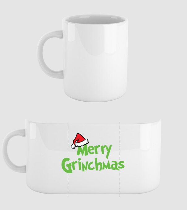 Karácsony grincs minta grinchmas minta fehér pólón