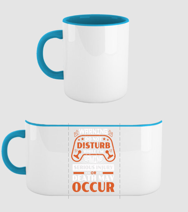 Gamer minta minta világoskék pólón