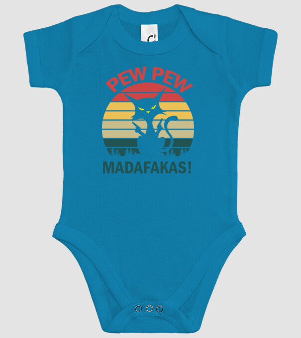 Pew Pew Madafakas minta türkiz pólón