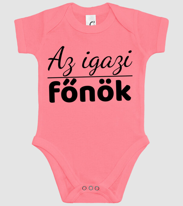 Az igazi Főnök - Családi minta - Anyának minta rózsaszín pólón