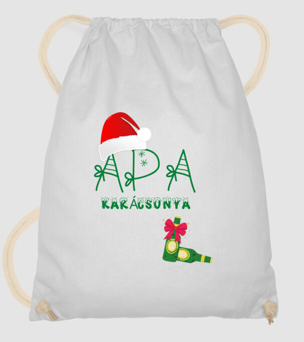 APA karácsonya (karácsonyi minta ) minta fehér pólón
