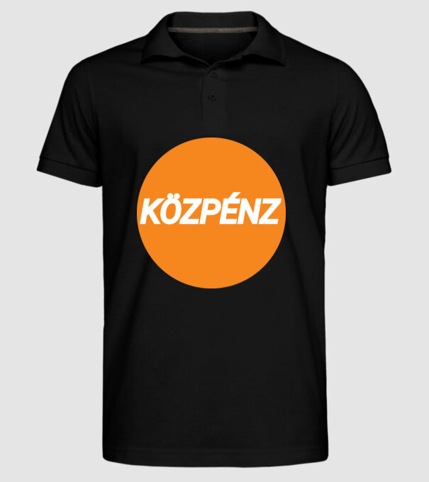 Közpénz – Fidesz logó minta fekete pólón