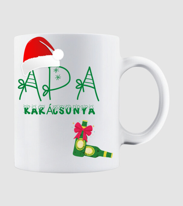APA karácsonya (karácsonyi minta ) minta fehér pólón