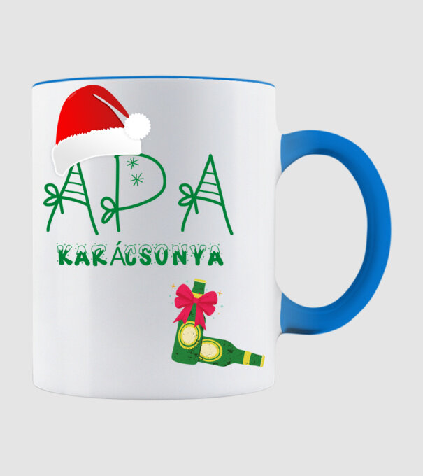 APA karácsonya (karácsonyi minta ) minta világoskék pólón