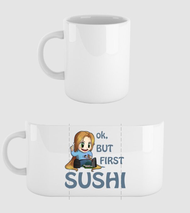 Sushi kid minta fehér pólón