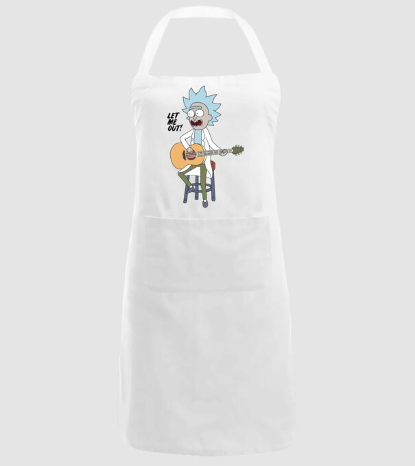 Tiny Rick minta fehér pólón
