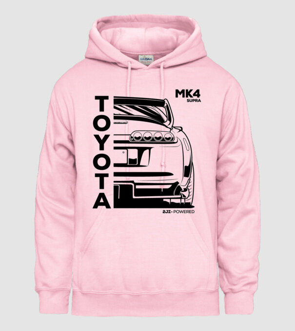 MK4Supra minta világos rózsaszín pólón