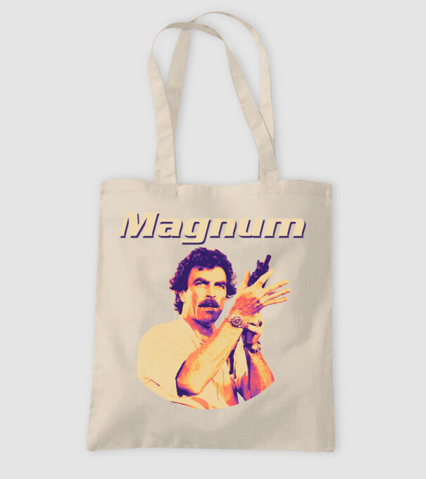 Magnum - színes minta homokszín pólón