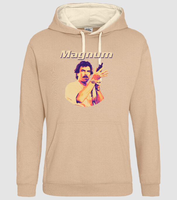Magnum - színes minta homokszín pólón