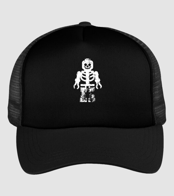 Skeleton Destroy minta fekete pólón