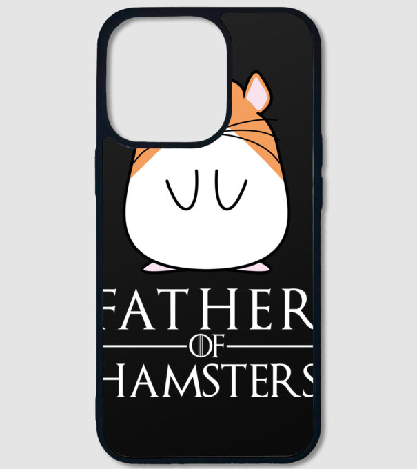 Father of Hamsters minta fekete pólón