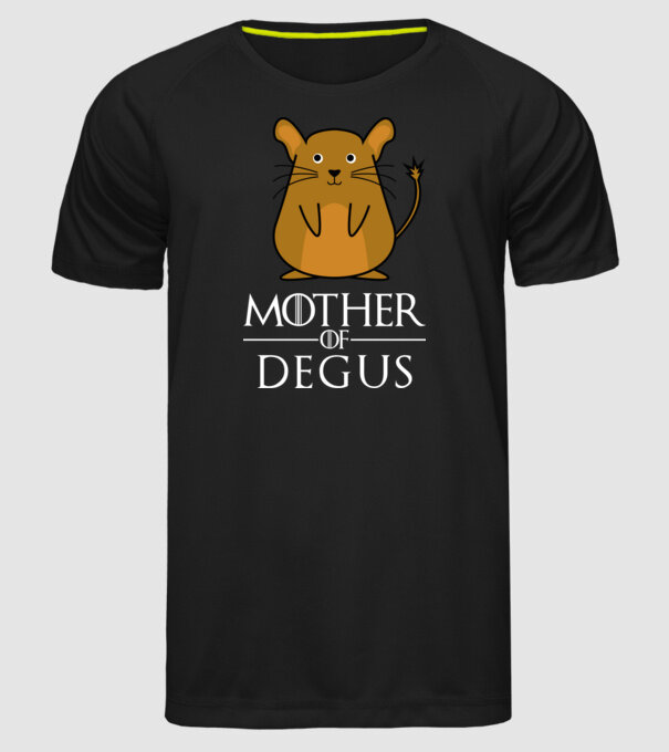 Mother of Degus minta fekete pólón