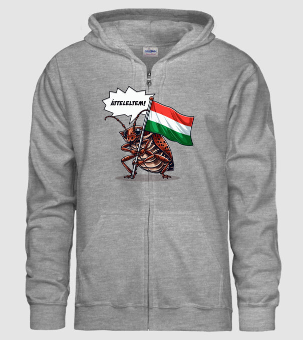 Átteleltem! (poloska) minta szürke pólón