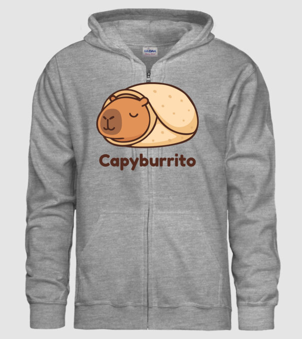 Capyburrito minta szürke pólón